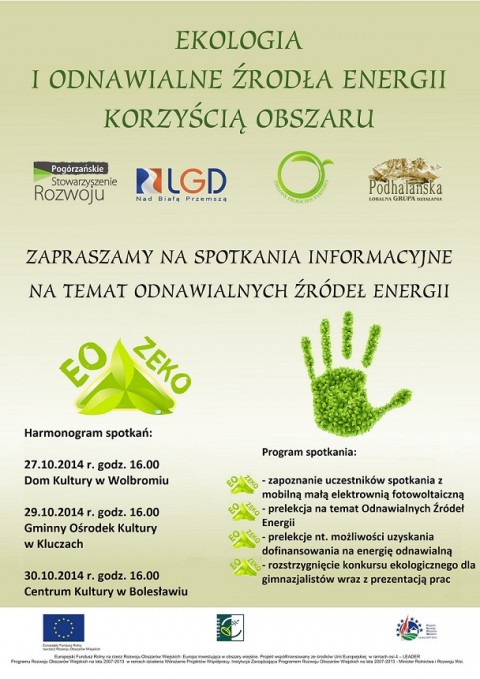 Zapraszamy na spotkania ekologiczne!